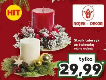 Stroik talerzyk ze świeczką