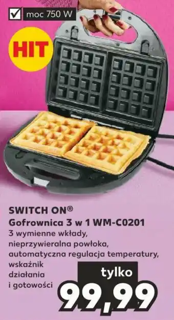 Kaufland SWITCH ON Gofrownica 3 w 1 WM-C0201 oferta