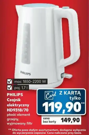 Kaufland PHILIPS Czajnik elektryczny HD9318/70 oferta