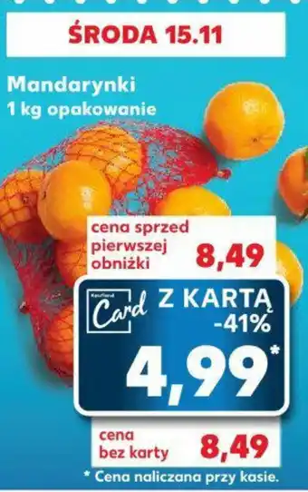 Kaufland Mandarynki 1 kg oferta