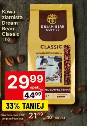 Delikatesy Centrum Kawa ziarnista Dream Bean Classic 1 kg oferta