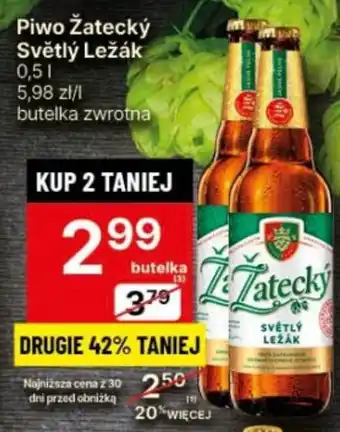 Delikatesy Centrum Piwo Žatecký Světlý Ležák 0,5 l oferta