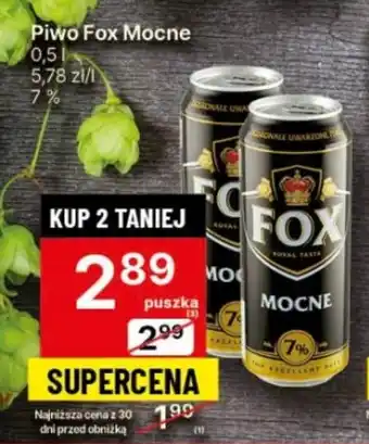 Delikatesy Centrum Piwo Fox Mocne 0,5 l oferta