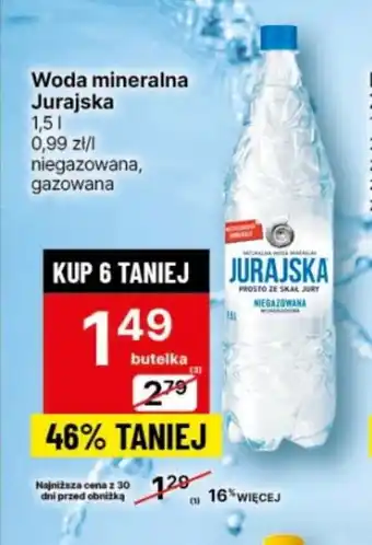 Delikatesy Centrum Woda mineralna Jurajska 1,5l oferta