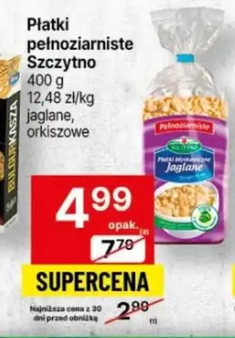 Delikatesy Centrum Płatki pełnoziarniste Szczytno 400 g oferta