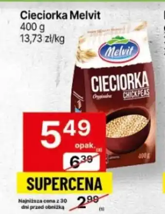 Delikatesy Centrum Cieciorka Melvit 400 g oferta