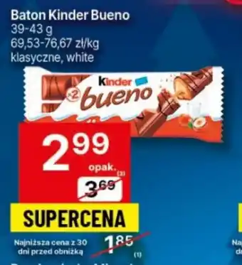 Delikatesy Centrum Baton Kinder Bueno 39-43 g oferta