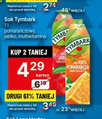 Delikatesy Centrum Sok Tymbark 1l oferta