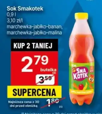 Delikatesy Centrum Sok Smakotek 0,9l oferta