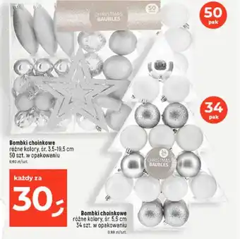 Dealz Bombki choinkowe różne kolory, śr. 3,5-19,5 cm 5 oferta