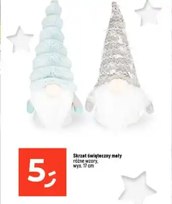 Dealz Skrzat świąteczny mały różne wzory. wys. 17 cm oferta