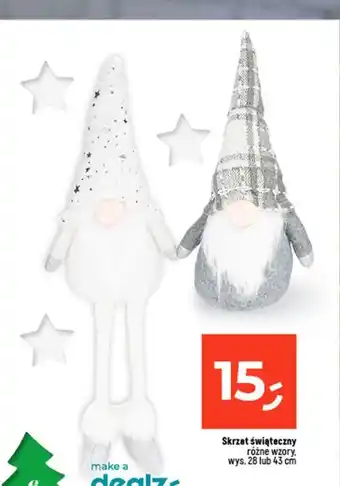 Dealz Skrzat świąteczny różne wzory. wys. 28 lub 43 cm oferta