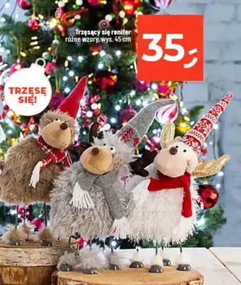 Dealz Trzęsący się renifer różne wzory, wys. 45 cm oferta