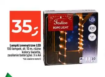 Dealz Lampki zewnętrzne LED 100 lampek, di. 10 m, różne kolory światła oferta