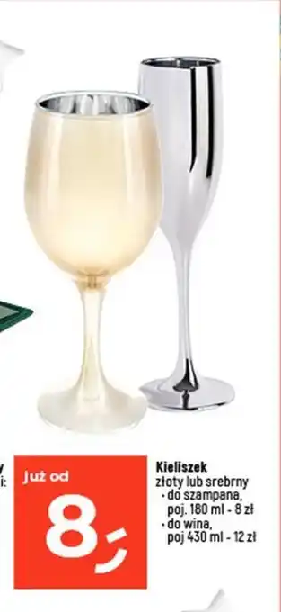 Dealz Kieliszek złoty lub srebrny do szampana, poj. 180 ml oferta