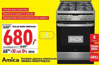 Media Expert Kuchenka gazowo-elektryczna oferta