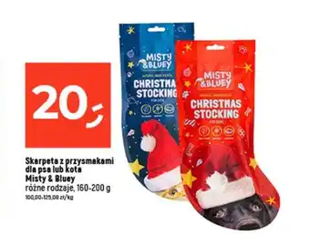 Dealz Skarpeta z przysmakami dla psa lub kota Misty & Bluey różne rodzaje oferta