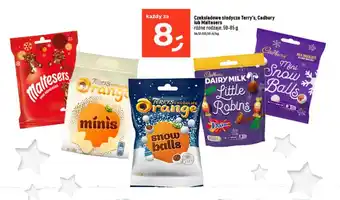 Dealz Czekoladowe słodycze Terry's, Cadbury lub Maltesers różne rodzaje, 59-85 g oferta