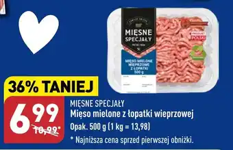 ALDI MIĘSNE SPECJAŁY Mięso mielone z łopatki wieprzowej 500g oferta