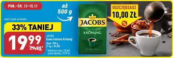 ALDI JACOBS Kawa mielona Krönung 500 g oferta