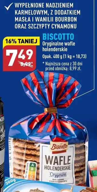 BISCOTTO Oryginalne wafle holenderskie 400 g