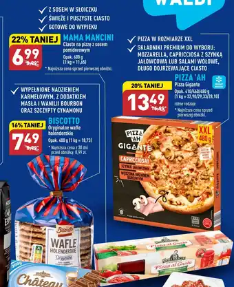 ALDI MAMA MANCINI Ciasto na pizzę z sosem 600 g oferta