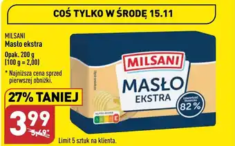 ALDI MILSANI Masło ekstra 200 g oferta