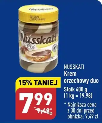 ALDI NUSSKATI Krem orzechowy duo 400 g oferta