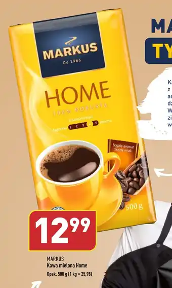 ALDI MARKUS Kawa mielona Home 500 g oferta