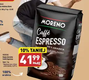 ALDI MORENO Kawa ziarnista Caffè Espresso 1 kg oferta