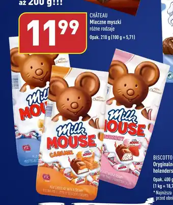 ALDI CHÂTEAU Mleczne myszki 218 g oferta