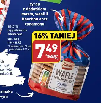 ALDI BISCOTTO Oryginalne wafle holenderskie 400 g oferta
