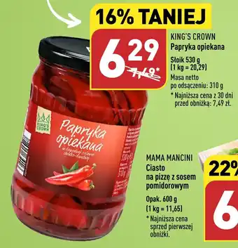 ALDI KING'S CROWN Papryka opiekana 530 g oferta