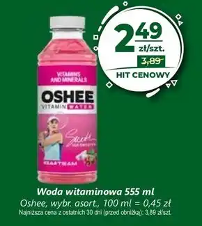 Społem Oshee vitamin water zero napój niegazowany smak czerwonych winogron-dragonfruit 555 ml oferta