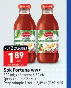 Fortuna sok 100% pomidorowo warzywny 300 ml