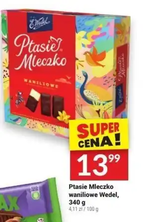 Twój Market E. wedel ptasie mleczko waniliowe w czekoladzie deserowej 340 g oferta