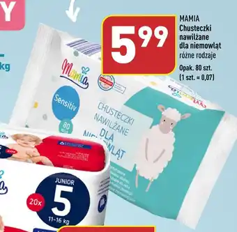 ALDI MAMIA Chusteczki nawilżane dla niemowląt 80 szt. oferta