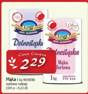 Cezar Delikatesy Młyn jaczkowice dolnośląska mąka uniwersalna pszenna typ 650 1 kg oferta