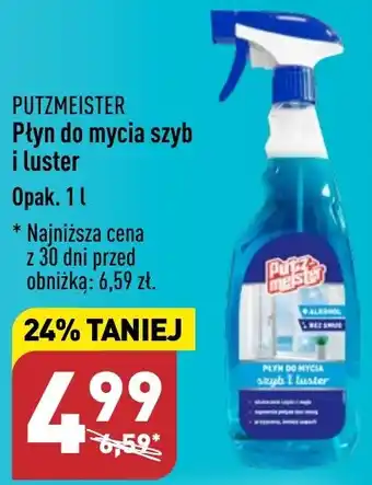 ALDI PUTZMEISTER Płyn do mycia szyb i luster 1 L oferta