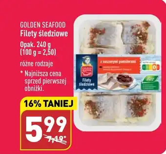 ALDI GOLDEN SEAFOOD Filety śledziowe 240 g oferta
