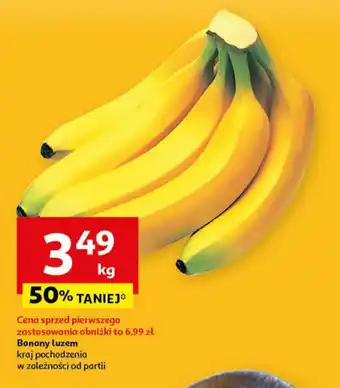 Auchan Banany luzem 1 kg oferta