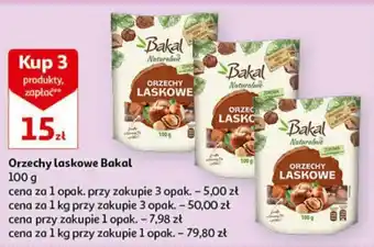Auchan Orzechy laskowe Bakal 3 x 100 g oferta