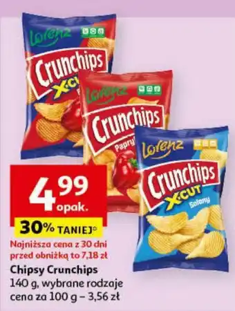 Auchan Chipsy Crunchips 140 g oferta