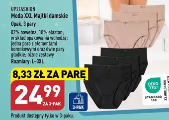 ALDI UP2FASHION Moda XXL Majtki damskie oferta