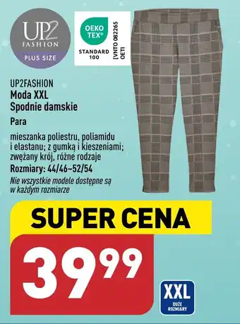 ALDI UP2FASHION Moda XXL Spodnie damskie oferta