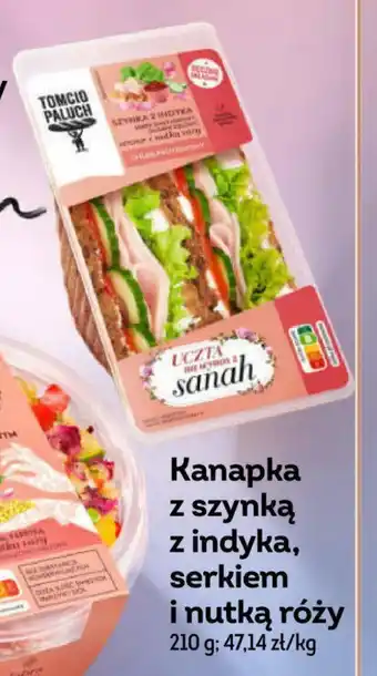 Żabka Kanapka z szynką z indyka, serkiem i nutką róży 210 g oferta
