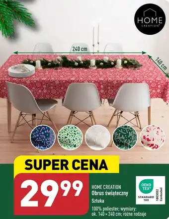 ALDI HOME CREATION Obrus świąteczny oferta