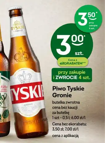 Żabka Piwo Tyskie Gronie 0,5 l oferta