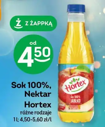 Żabka Sok 100%, Nektar Hortex 1 l oferta