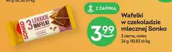 Żabka Wafelki w czekoladzie mlecznej Sonko 36 g oferta